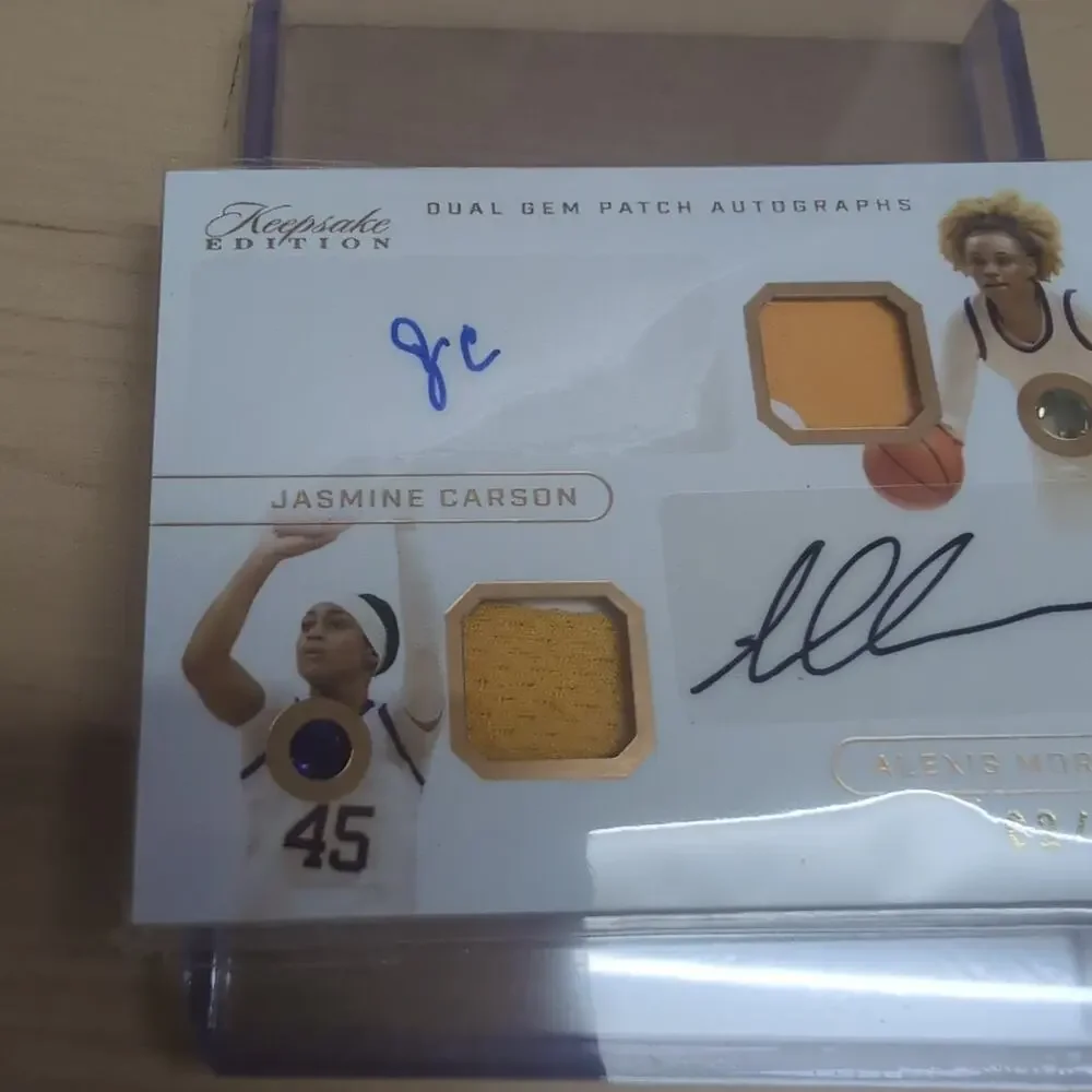 2024 Keepsake Edition Jasmine Carson Alexis Morris Dual Gem Patch Auto Relic /50
